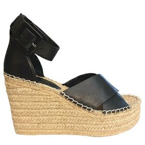 Marc Fisher - Able leather platform Espadrille sandals NWT
